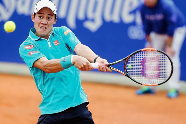 El tenista japonés, Kei Nishikori buscará aprovechar el mal inicio de temporada de Nadal para ascender en el ranquin. (Foto Prensa Libre: EFE).