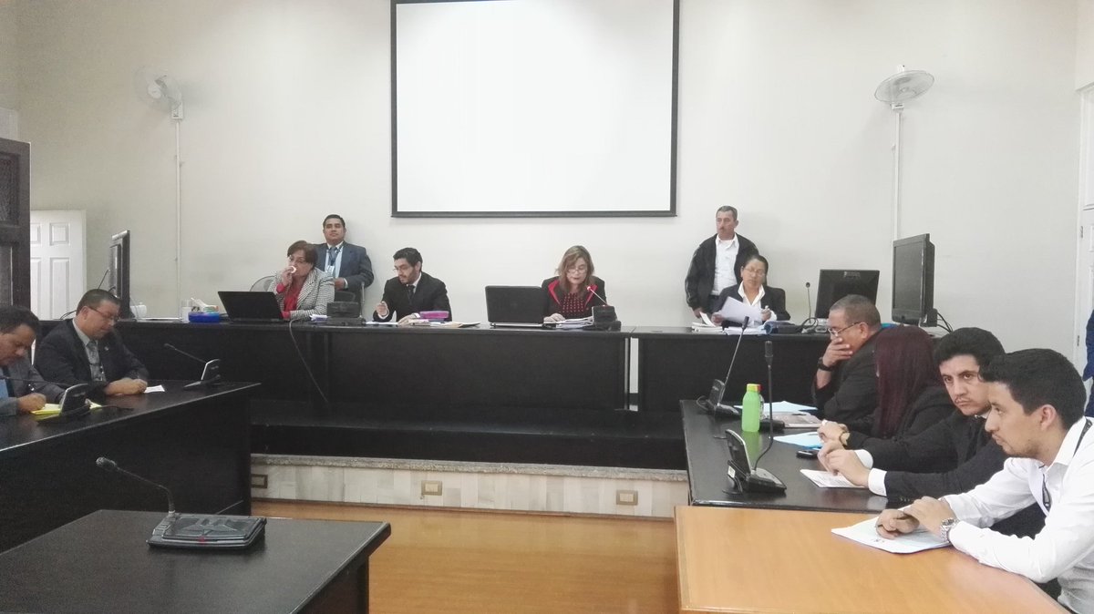 El Tribunal de Mayor Riesgo B dicta sentencia a la banda Los Topacio. (Foto Prensa Libre: Jerson Ramos)