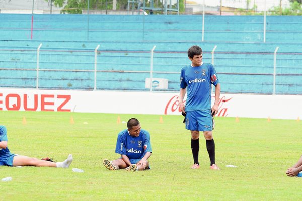 Los jugadores de Suchitepéquez entrenaron este viernes a puerta cerrada. (Foto Prensa Libre: Omar Méndez).