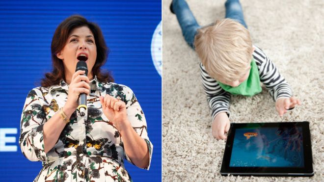 Kirstie Allsopp causó polémica por su forma de hacer que se respeten las reglas sobre el uso de pantallas en casa. (GETTY IMAGES/PA)