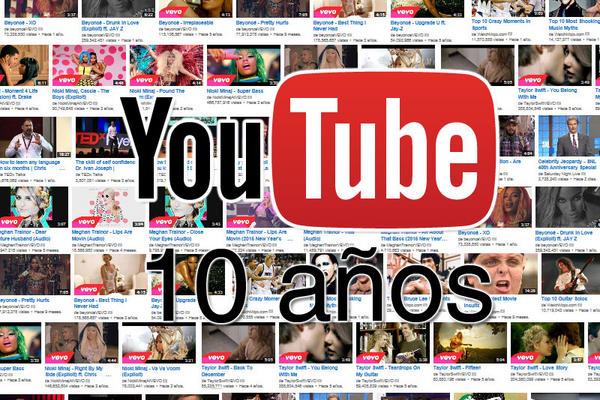 El portal de videos YouTube cumplió diez años desde su lanzamiento el 14 de Febrero del  2005. (Foto Prensa Libre)