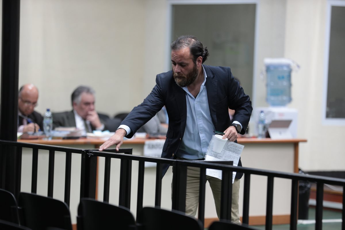 Juan Arturo Jegerlehner Morales —concuño de Alejandro Sinibaldi— aceptó que recibio dinero de Odebrecht para Sinibaldi. (Foto Prensa Libre: Álvaro Interiano)