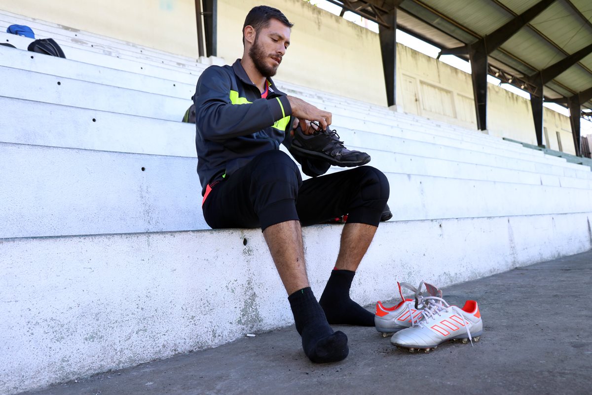 José Rodríguez será el guardameta de Antigua GFC, en el partido contra Cobán Imperial. (Foto Prensa Libre: Renato Melgar)