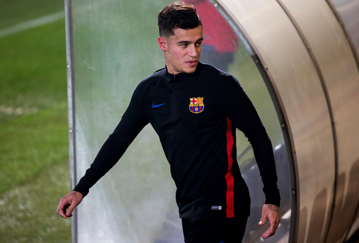 El brasileño Philippe Coutinho se prepara para debutar con el Barcelona. (Foto Prensa Libre: EFE)