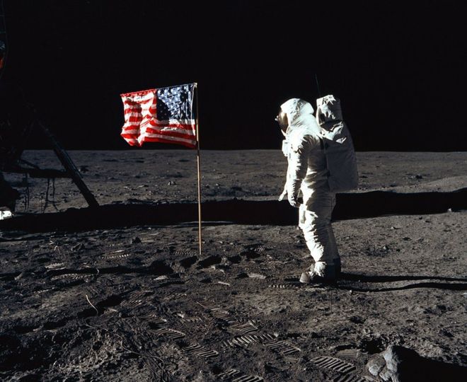 Buzz Aldrin quedó maravillado por la desolación de la Luna. NASA