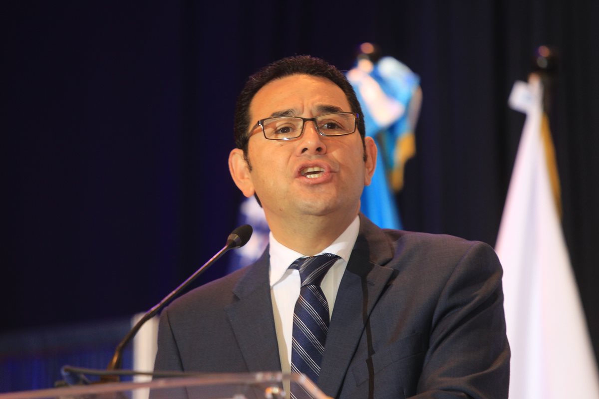 El presidente Jimmy Morales viajará este domingo a Washington para participar en una masiva actividad que reunirá a aliados de Israel. (Foto Prensa Libre: Hemeroteca PL)