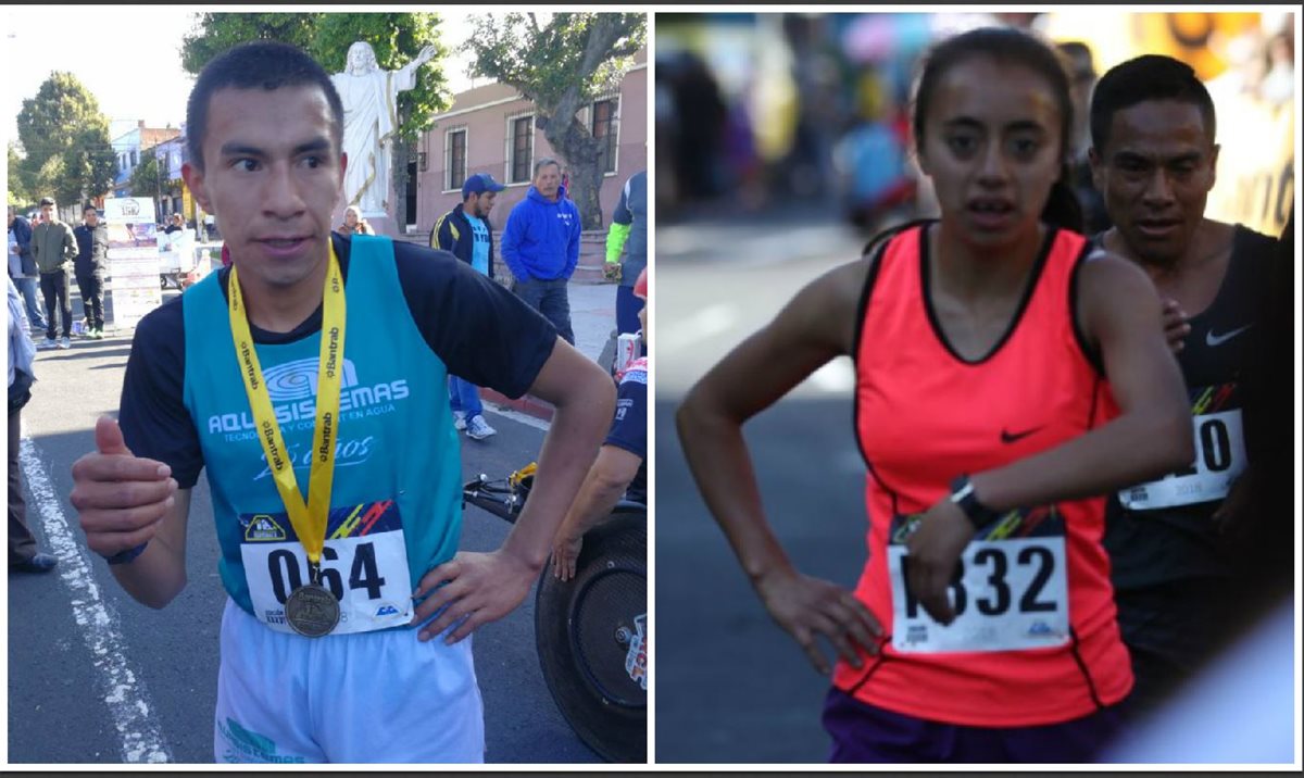 Alberto González y Heidy Villegas fueron los ganadores de la primera competencia del año, la Carrera del Ingeniero. (Foto Prensa Libre: Francisco Sánchez)