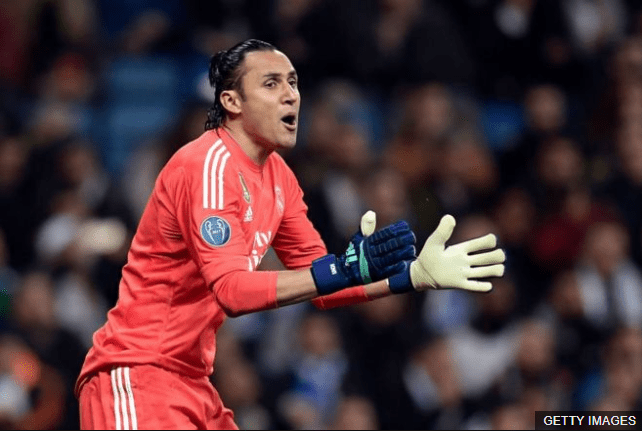 El costarricense Keylor Navas sigue siendo cuestionado sobre su futuro en el Real Madrid. (Foto Prensa Libre: BBC Mundo)