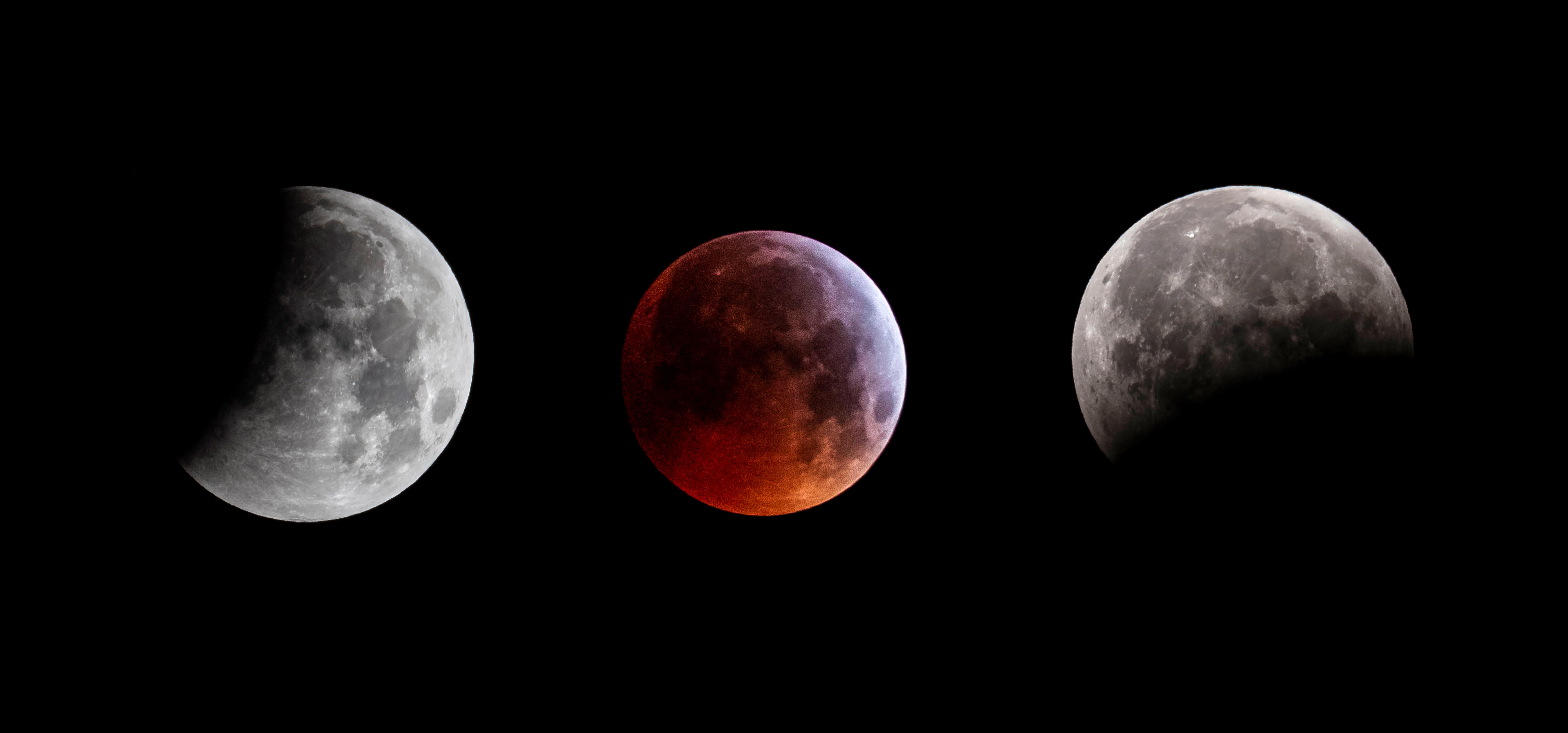 La Superluna pudo apreciarse en varias partes del mundo la noche del domingo último. (Foto Prensa Libre: EFE)