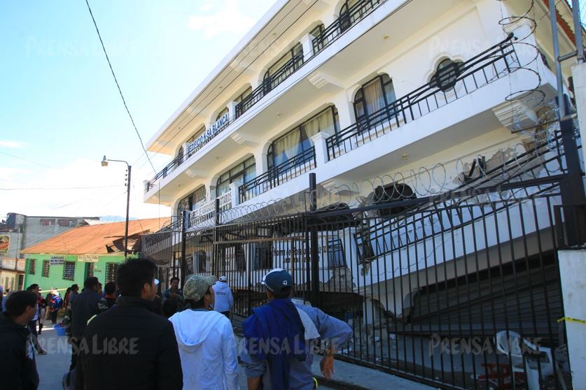 El municipio de Tacaná, San Marcos, es uno de los lugares más afectados por el terremoto de magnitud 7.7. (Foto Prensa Libre: Álvaro Interiano)