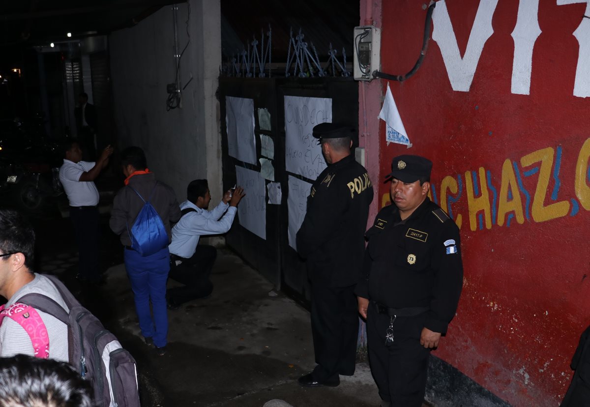 Protesta de estudiantes efectuada la semana pasada en Chimaltenango. (Foto Prensa Libre: Hemeroteca PL).