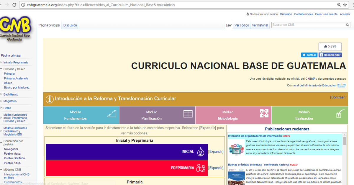 Con el CNB en línea, cualquier persona que quiera acceder a las mallas curriculares del Mineduc puede hacerlo (Foto Prensa Libre: Prensa Libre)
