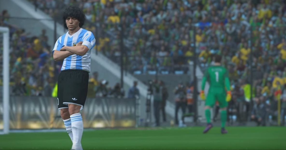 El argentino Diego Maradona anunció que demandará a Konami por usar su imagen en el videojuego Pro Evolution Soccer. (Foto Prensa Libre: Youtube)