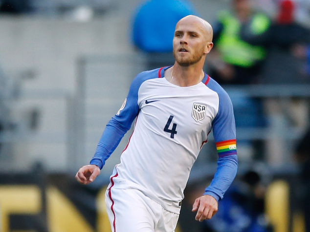 Michael Bradley, capitán de Estados Unidos, quiere ayudar a las víctimas de Orlanda. (Foto Prensa Libre: AFP)