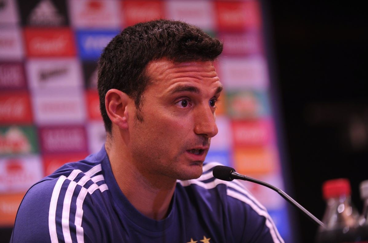 Lionel Scaloni, técnico interino de la Selección de Argentina. (Foto Prensa Libre: Clarín /Juano Tesone)