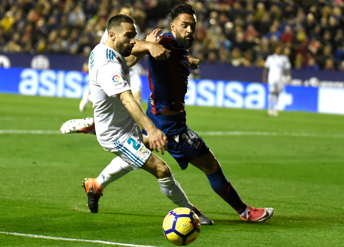 Dani Carvajal es una baja preocupante para el técnico francés del Real Madrid Zinedine Zidane. (Foto Prensa Libre: AFP)