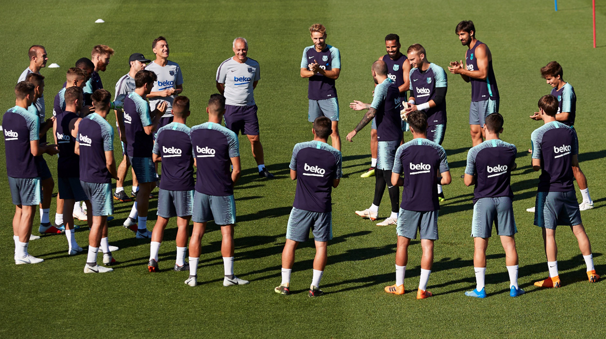 El FC Barcelona viaja este martes a Estados Unidos. Su primer partido será el domingo 29 de julio. (Foto Prensa Libre: EFE)