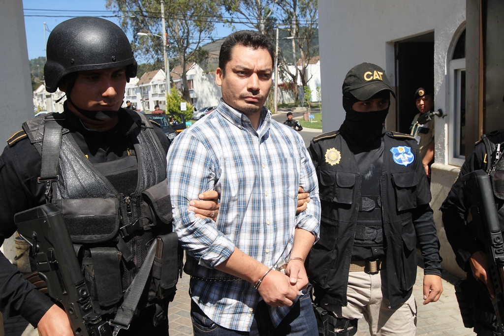 El salvadoreño Pedro Benjamín Rivas Zelaya, cabecilla de la Federación de la MS en el vecino país, fue capturado en San José Pinula. (Foto Prensa Libre: E. Paredes)