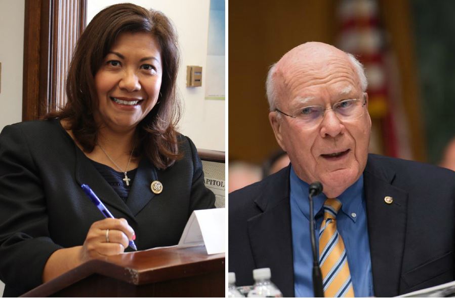 Congresista Norma Torres y senador Patrick Leahy. (Foto Prensa Libre: Hemeroteca PL)