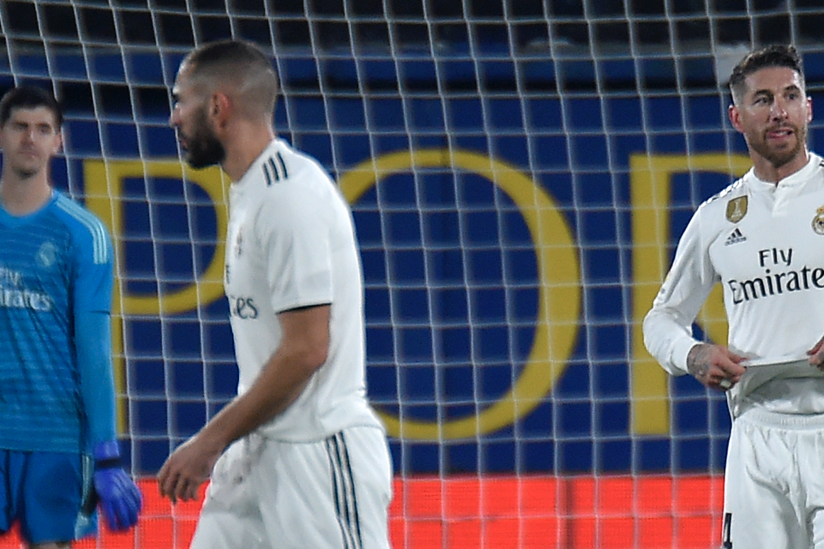 El Real Madrid no pudo en su visita al estadio La Cerámica de Villarreal. (Foto Prensa Libre: AFP)