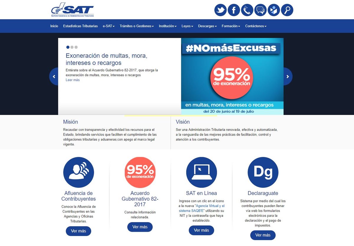 Autoridades de la SAT confirmaron que desde hace dos semanas los enlaces de internet informáticos utilizados para que los contribuyentes establezcan comunicación con la institución, han sido atacados de forma recurrente. (Foto Prensa Libre: Hemeroteca)