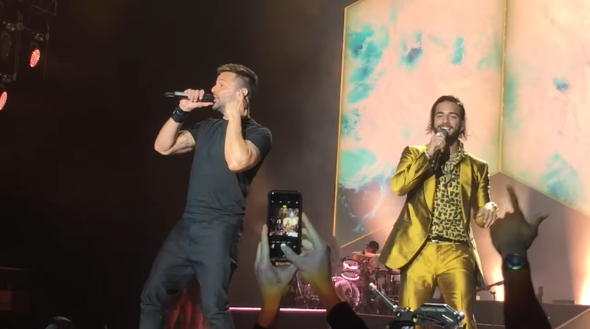 Ricky Martin y Maluma conquistaron al público de Los Ángeles (Foto Prensa Libre: YouTube.com / PerezHilton).