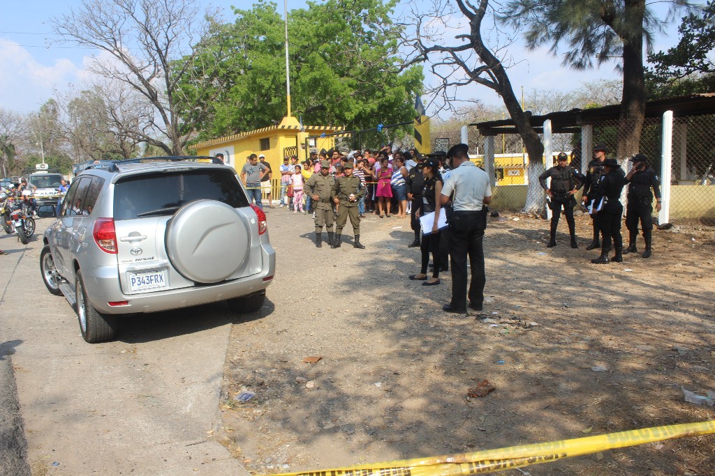 Lugar donde murió Salazar, en la cabecera de Jutiapa. (Foto Prensa Libre: Óscar González).