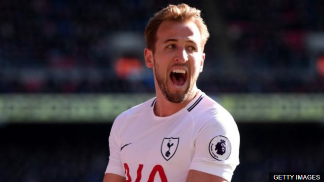 Harry Kane es el segundo jugador en llegar a los 100 goles en menos cantidad de partidos en la historia de la Liga Premier por detrás de Alan Shearer. (Foto Prensa Libre: BBC Mundo)