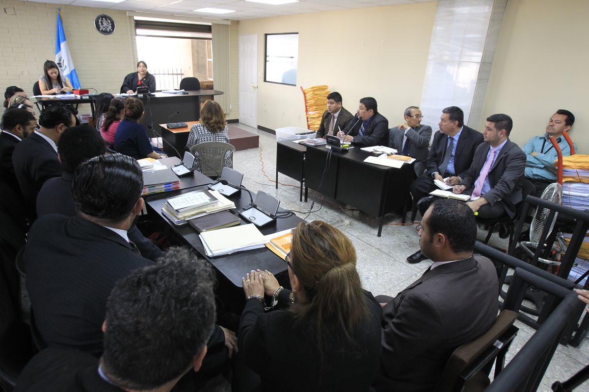 Audiencia en el Juzgado Sexto, donde se leyó el testimonio de Mario Orellana López. (Foto Prensa Libre: Hemeroteca PL)