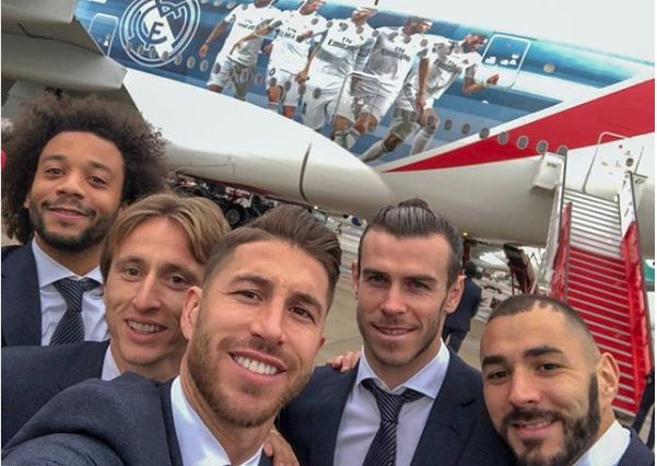 Los jugadores del Real Madrid ya están en Abu Dabi. (Foto Prensa Libre: Real Madrid)