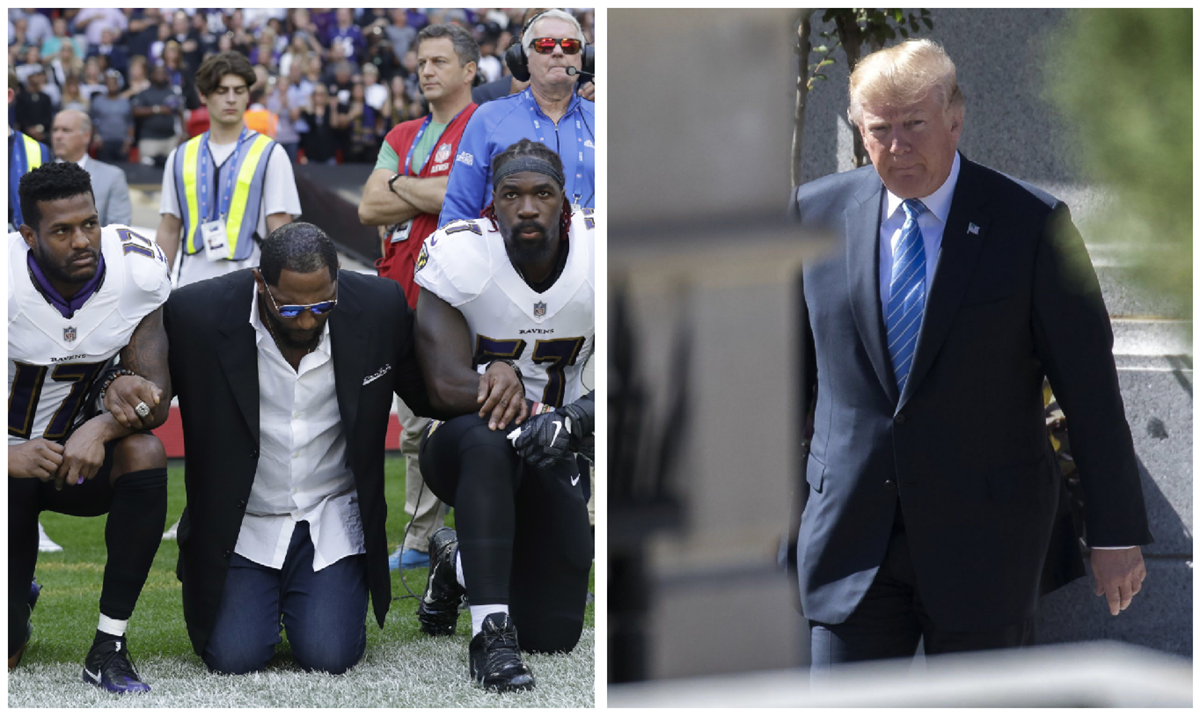 Donald Trump continúa en controversia en contra de los jugadores de la NFL. (Foto Prensa Libre: AP)