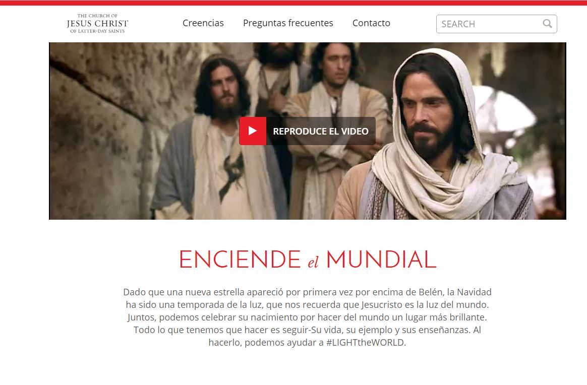 Desde el 1 de diciembre se lleva a cabo la campaña Ilumina el Mundo. (Foto Prensa Libre: Cortesía Iglesia de Jesucristo de los Santos de los Últimos Días)