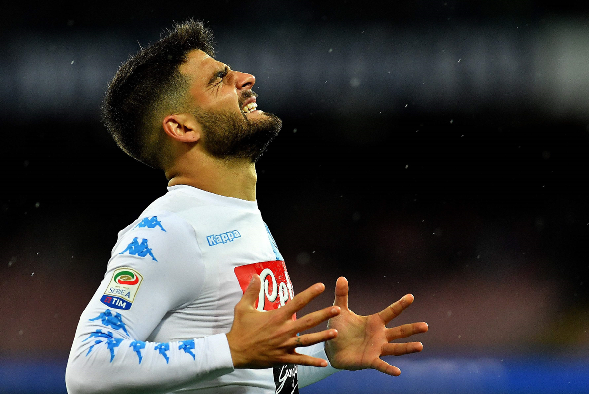 El delantero Lorenzo Insigne es una de las grandes esperanzas del Nápoli para enfrentar a la Juventus. (Foto Prensa Libre: AFP)