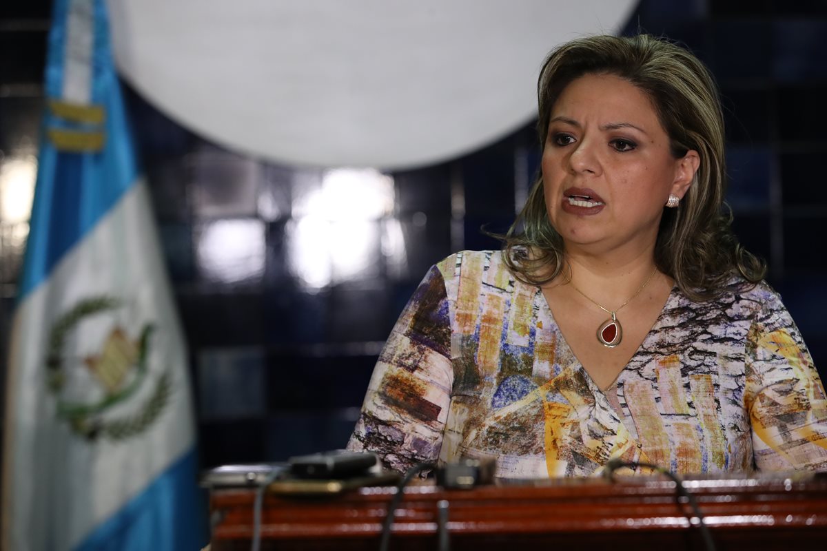 Sandra Jovel es canciller desde agosto de 2017, cuando el presidente Jimmy Morales intentó sin éxito expulsar del país a Iván Velásquez, director de Cicig. (Foto Prensa Libre: Hemeroteca PL)