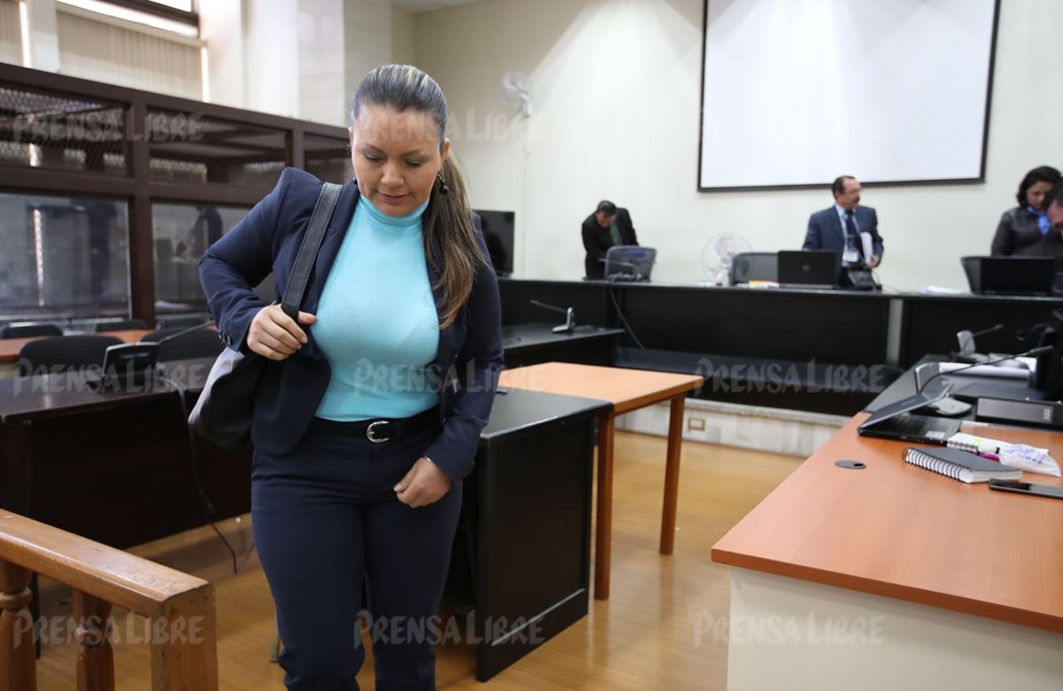 Marcos Odilia González García, esposa del exalcalde de Puerto San José, Escuintla, Jorge Alberto Rizzo Morán, condenada a seis años de prisión inconmutables. (Foto Prensa Libre)