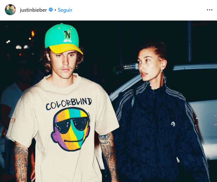 Justin Bieber y Hailey Baldwin se han mostrado en redes sociales (Foto Prensa Libre: Instagram / Justin Bieber).