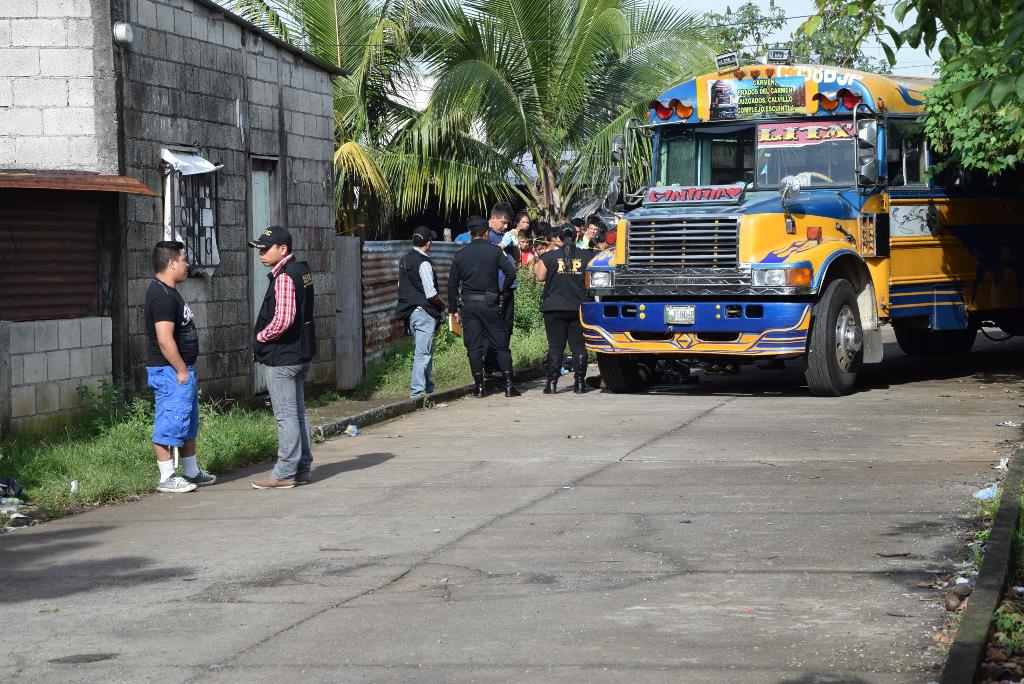 Lugar donde ocurrió el ataque en la colonia Prados del Carmen, Escuintla. (Foto Prensa Libre: Enrique Paredes).