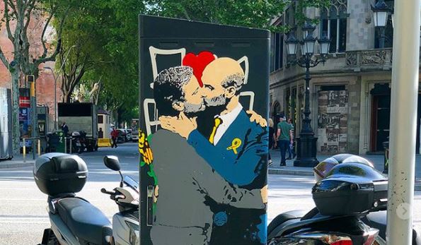 Con el beso entre José Mourinho y Pep Guardiola, TvBoy quiere demostrar que el amor lo vence todo, incluso la rivalidad más fuerte. (Foto Prensa Libre: Instagram TvBoy)