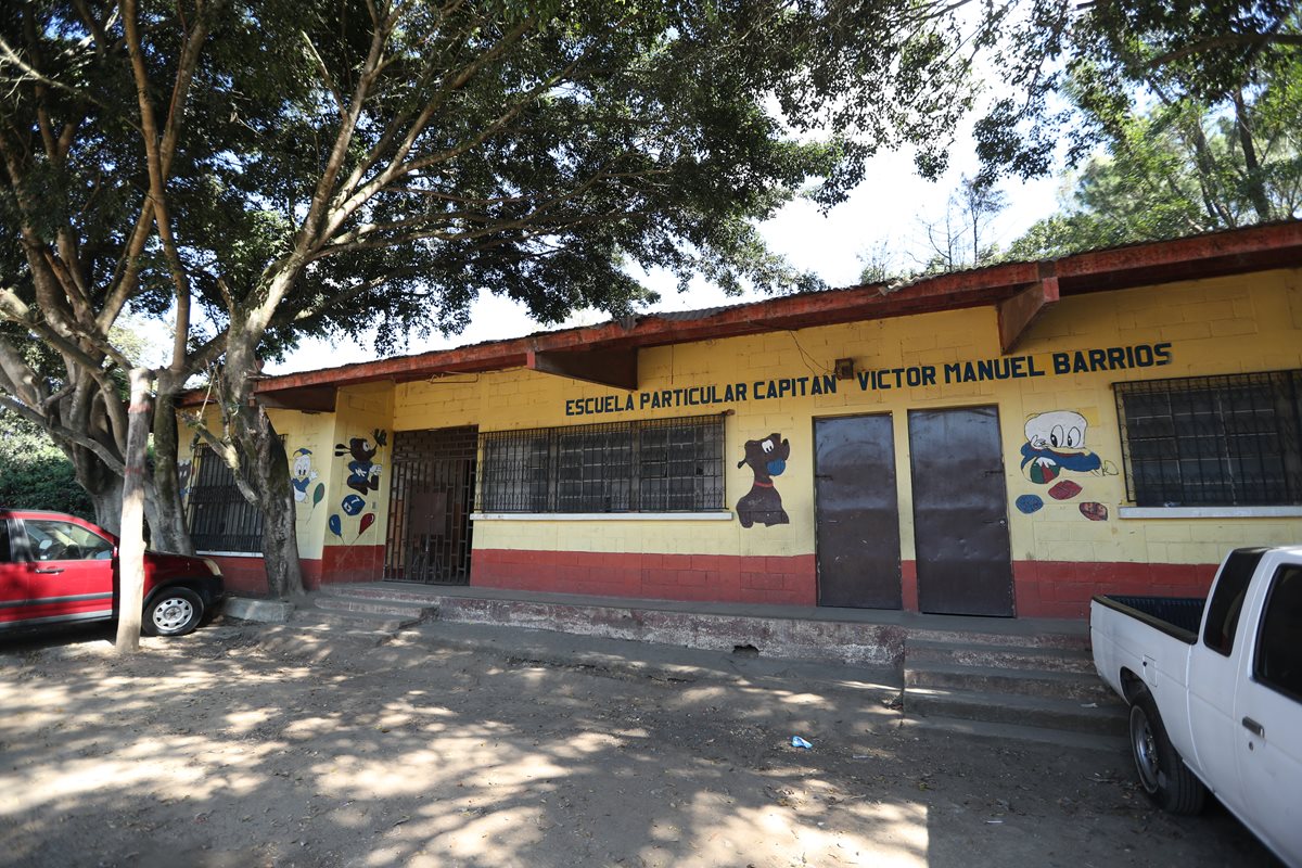 Escuela Particular Capitan Victor Manuel Barrios, ubicada en la Colonia Sakerti II zona 7. Lugar donde supuestamente el ciudadano estadounidense David Elliot Houstle realizaba producción de pornografía de menores de edad.(Foto Prensa Libre: Esbin García)