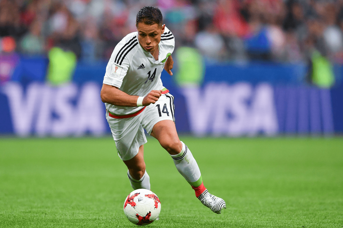 Javier Hernández es el goleador de la selección mexicana de futbol. (Foto Prensa Libre: AFP)