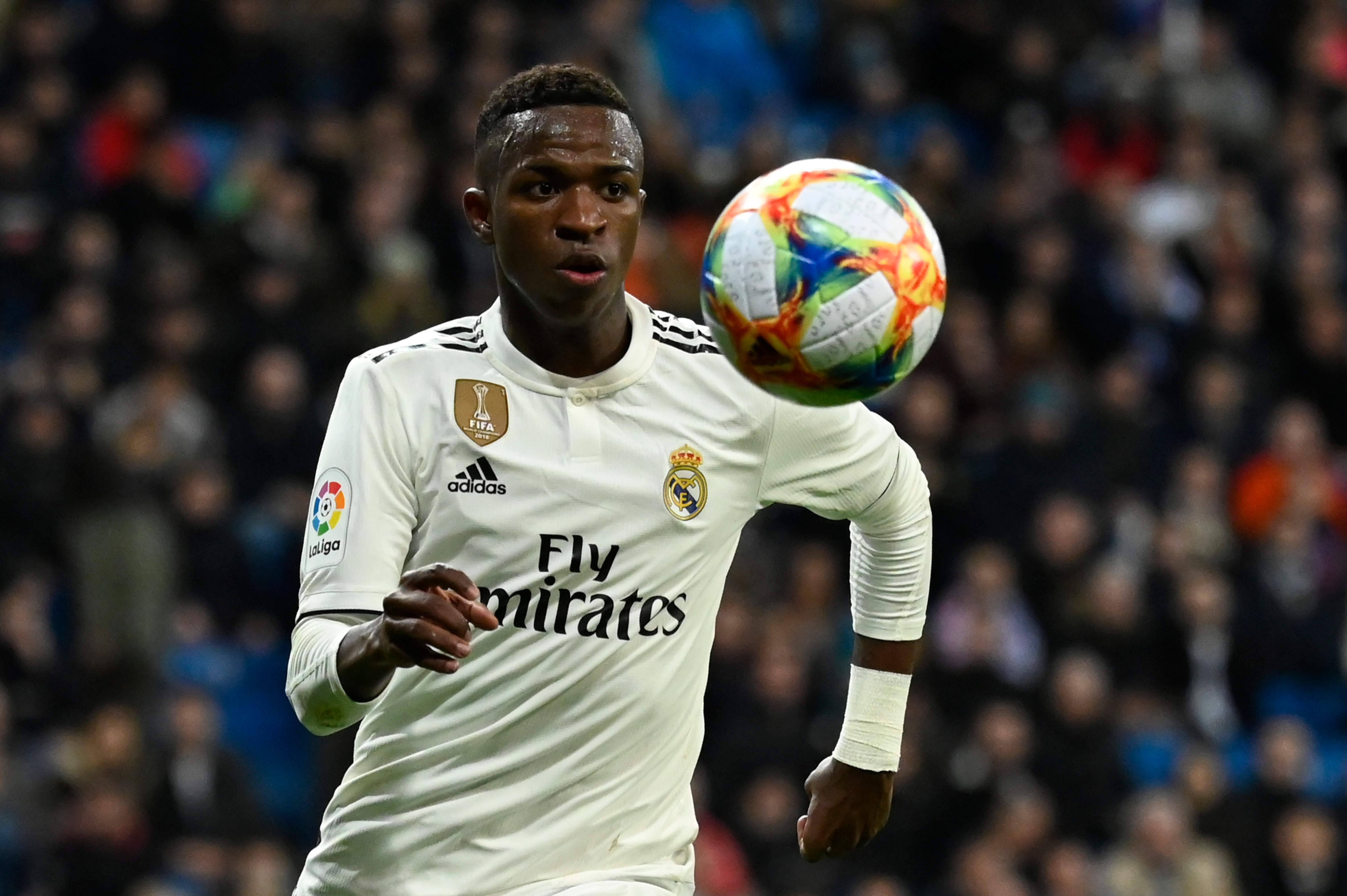 Vinicius Júnior, delantero del Real Mardrid, aseguró que sueña jugar junto a Neymar. (Foto Prensa Libre: AFP).