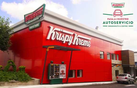 El segundo local de Krispy Kreme se ubica en Majadas en Zona 11 y fue inaugurado en noviembre del 2018. (Foto Prensa Libre: Facebook Krispy Kreme)