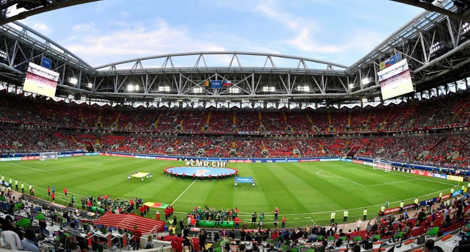 Este es el Spartak Arena, una de las 12 sedes del Mundial de Rusia 2018. (Foto Prensa Libre: Cortesía fifa.com)