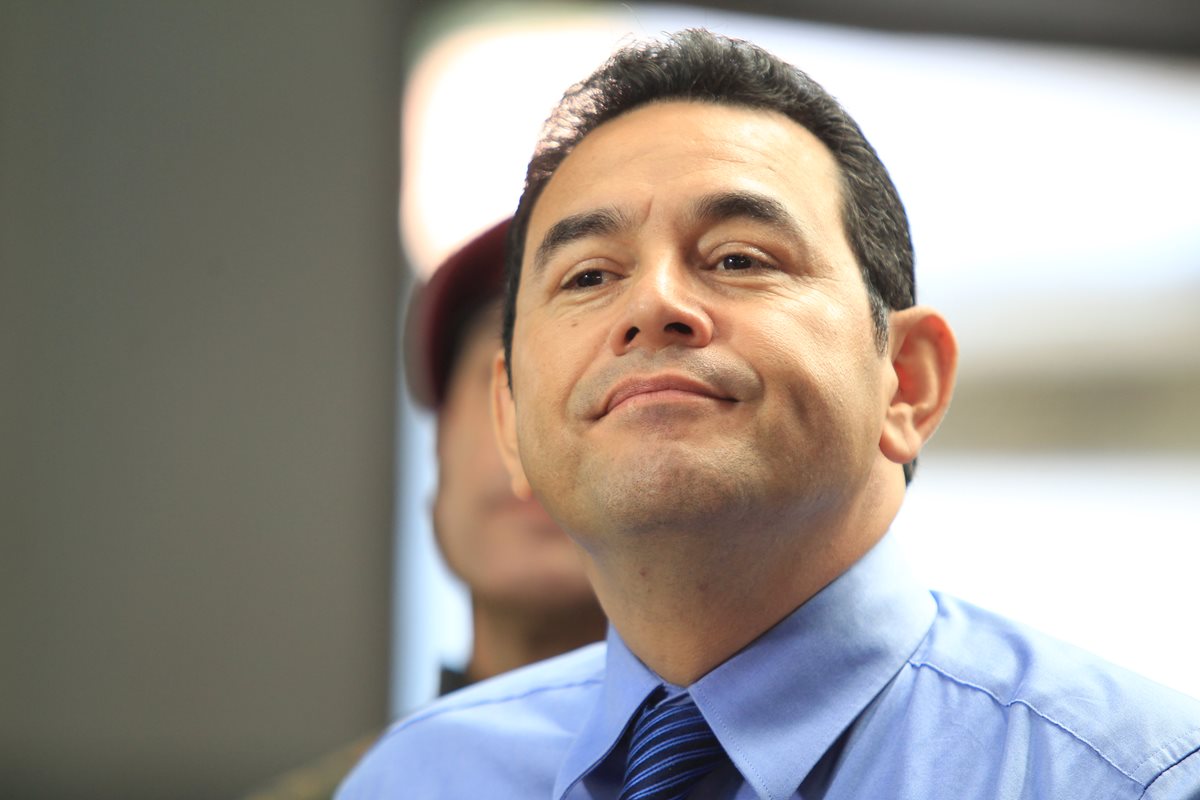 Jimmy Morales se ha pronunciado en dos ocasiones a la injerencia extranjera en el país. (Foto Prensa Libre: Hemeroteca PL)