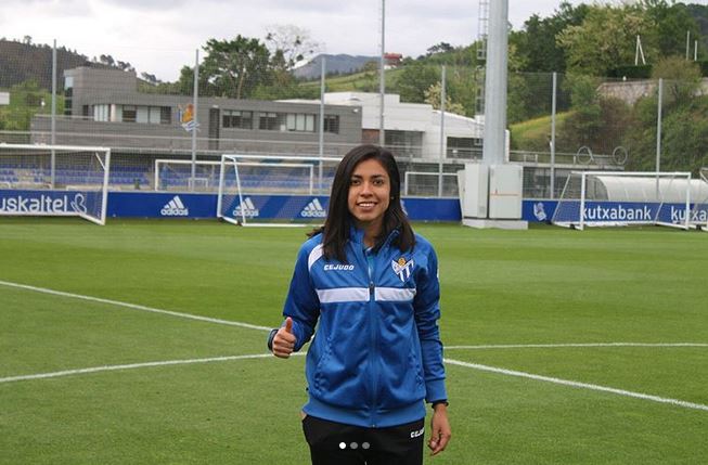 El gol de Ana Lucía Martínez está nominado como el mejor del último mes de la Liga Española. (Foto Prensa Libre: Instagram)