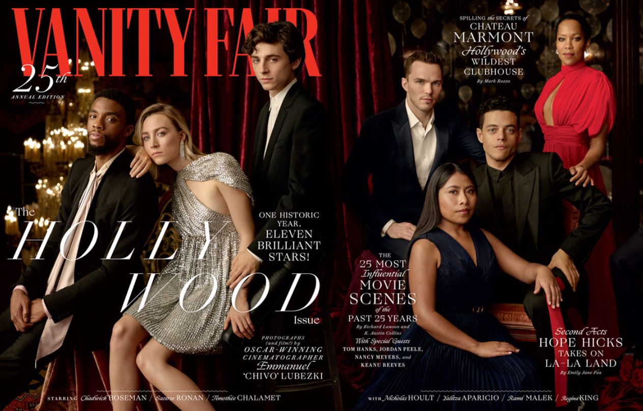 Yalitza Aparicio, Saoirse Ronan, Rami Malek y más aparecen en lo nuevo de Vanity Fair (Foto Prensa Libre: Vanity Fair).