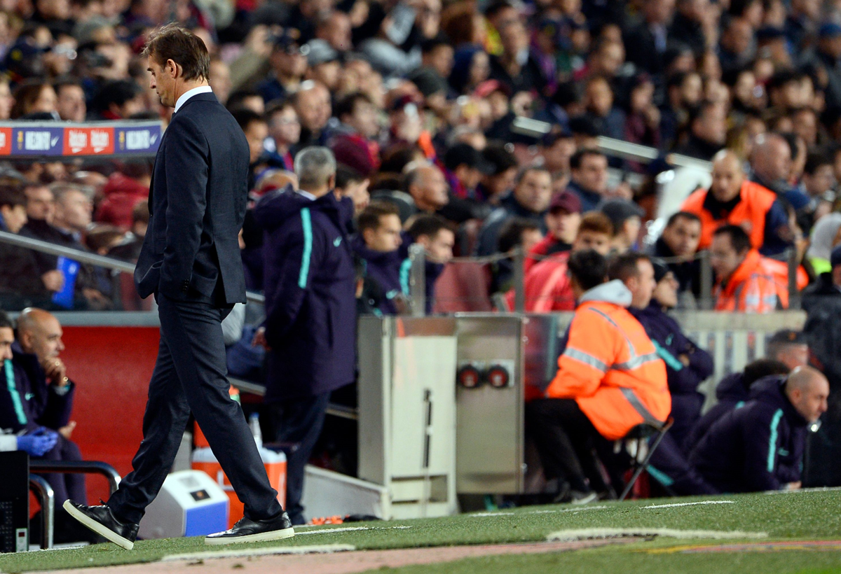 Julen Lopetegui se va del Real Madrid después de una muy mal inicio de temporada. (Foto Prensa Libre: AFP)