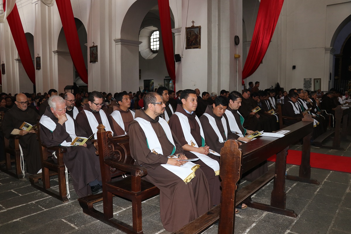 Encuentro provincial en Antigua Guatemala, más de 80 frailes se reunieron. (Foto Prensa Libre: Julio Sicán)