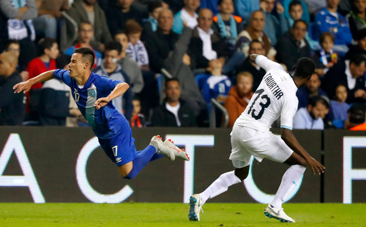 La Selección Nacional de Guatemala perdió 7-0 frente a Israel, en partido amistoso. (Foto Prensa Libre: AFP)