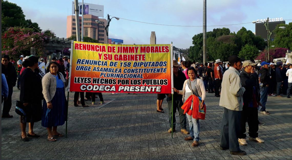 Codeca anuncia manifestaciones para el 12 de septiembre. (Foto Prensa Libre: Codeca)